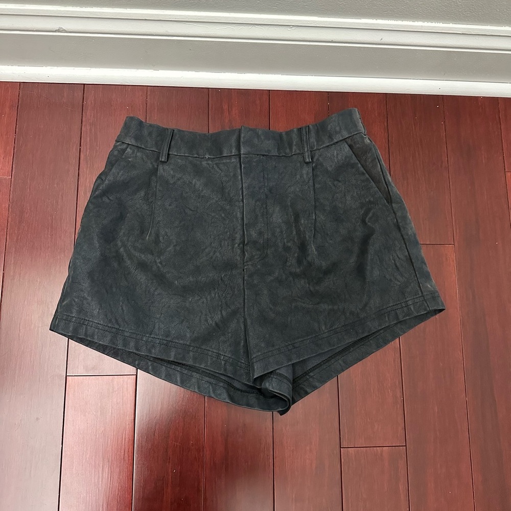 Free People Roma Vegan Suede Short - Black